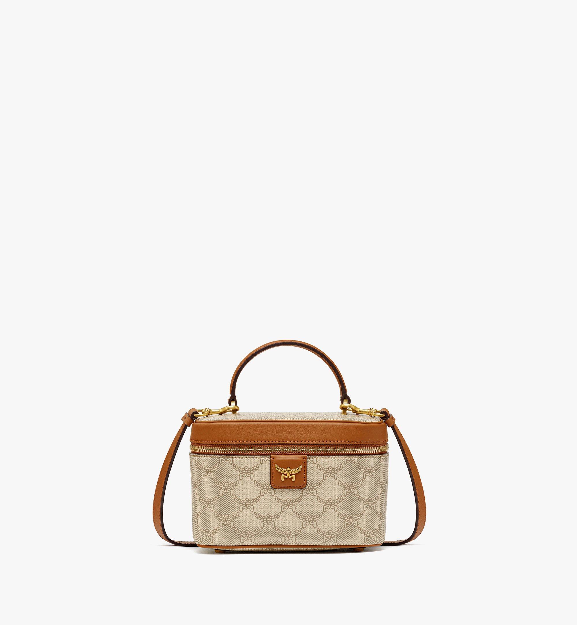 Mcm top handle on sale bag